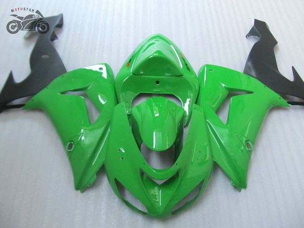 Piezas de carenado chino para motocicleta KAWASAKI Ninja 2006 2007 ZX10R carenados de carreras de carretera negro verde carrocería ZX 10R 06 07 ZX-RR ZX-10R