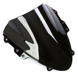 Pare-brise ABS noir transparent à Double bulle pour moto, adapté à Suzuki GSXR600 GSX-R750 K4 2004 – 2005
