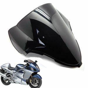 Pare-brise ABS noir transparent à Double bulle pour moto, pour Suzuki Hayabusa GSXR1300 GSX1300R 1999 – 2007