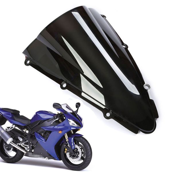 Pare-brise ABS noir transparent à Double bulle pour moto, pour Yamaha YZF R1 YZF-R1 2000 – 2001