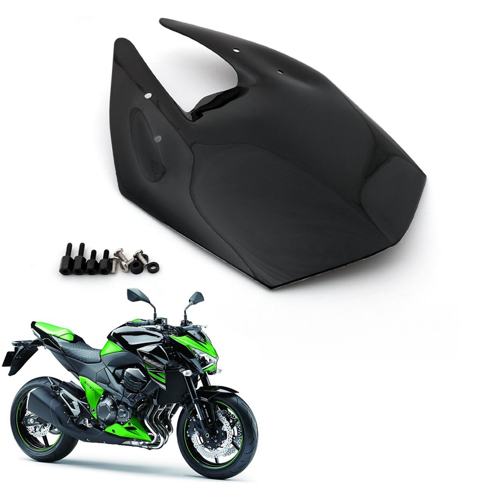 Motorrad Klar Schwarz Double Bubble Windschutzscheibe Windschutzscheibe ABS Für Kawasaki Z800 2013-2014