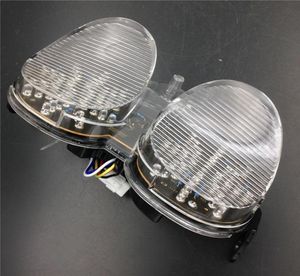 Motorcycle Clear LED Tail Brake Turn Signal Light pour Yamaha YZFR6 20012002 XJR1300 200520147135337