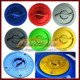 Motorcycle CNC Keyless Gas Cap Brandstoftankkappen bedekken voor BMW S 1000 S1000 RR 1000RR S1000-RR S1000RR 15 16 2015 2016 15-16 Snelle afgifte Open aluminium oliebrandstofvullingsdeksels