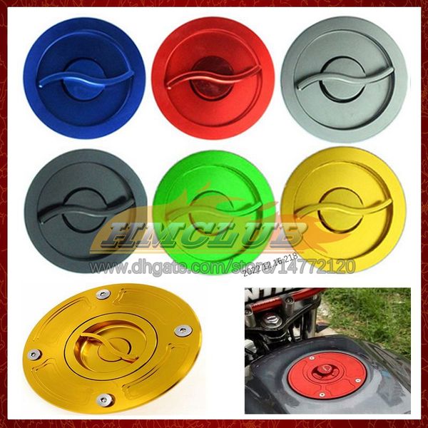 Tapa de tanque de combustible sin llave CNC para motocicleta, tapa para YAMAHA YZF1000R Thunderace YZF 1000R 96 97 98 99 00 2001 2002 2003, tapa de llenado de combustible de aluminio abierta de liberación rápida