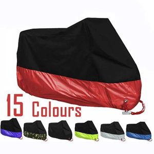 Cubierta de motocicleta Cubierta de motocicleta universal Protector UV para exteriores Scooter para todas las estaciones cubierta impermeable para bicicleta a prueba de lluvia M L XL 2XL 3XL 4XL 190TL20309