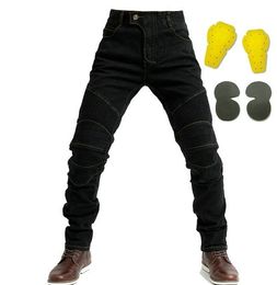 Jeans de protection pour moto, cyclisme, classique, sport, moto, pantalon d'équitation quotidien, droit, ample, de haute qualité, deux couleurs, engrenages2640