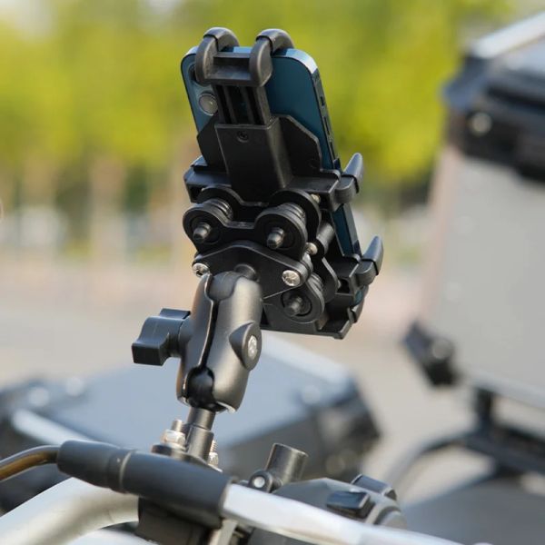 Motorcycle Electric Bike Mobile Phoneder Porte-traits en aluminium Bicyclette de vélo de vélo GPS GPS MONT DESPORT DE TÉLÉPHON
