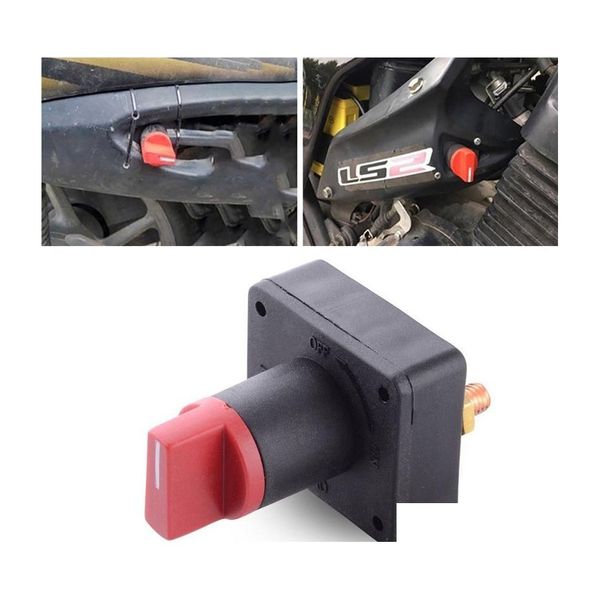 Système électrique de moto Commutateur Dc12V Batterie Master Disconnect Isolateur rotatif Cut Off Kill Switchs pour batteries Tricycle de voiture M Dhjmy