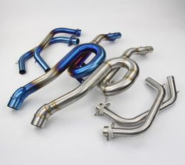 Motorfiets uitlaatdemper Duffler Link Midpijpsysteem Roestvrijstalen uitlaat Middle Pipe voor Yamaha R36986075