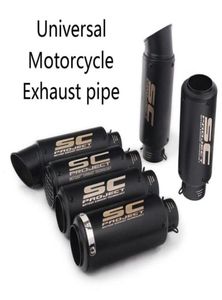 Pipe d'échappement de moto SC SC Project Échappement Échappement Moto pour Cafe Racer Exc MT09 GSR750 TRK 502 LTZ400 GSR600 ECHAPPAMENT MOTO3758736721817