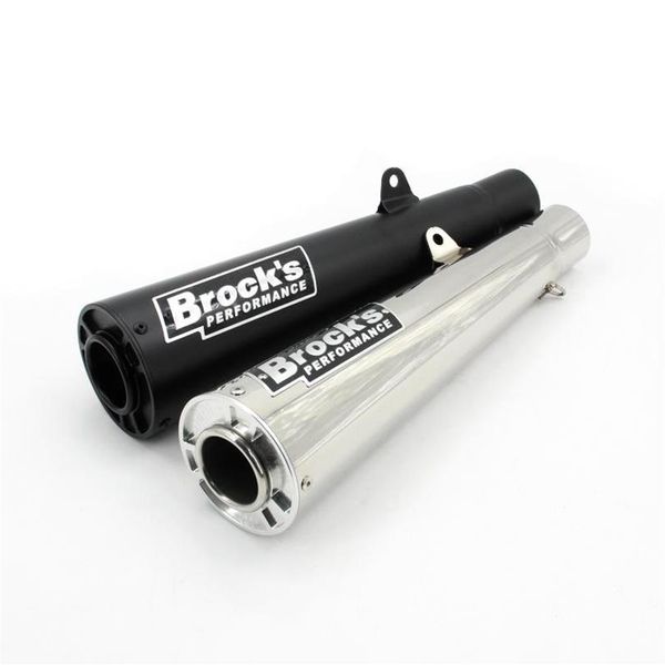 Sistema de escape para motocicleta, tubo silenciador Universal de 51MM, Color cromado negro, compatible con Cafe Racer para Hayabusa 1999 GSXR1300 CBR600 HP4250q