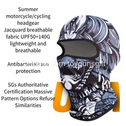 Motorfietsgezicht masker 1 stks antibacterieel ijs versnipperd snel droogprint Bandana Clava FL sjaal buiten vissenjacht