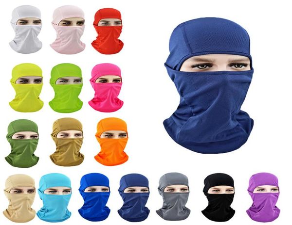 Mascarilla de motocicleta Ciclismo Pasamontañas Fu Cubierta Buffs Sombrero Pasamontañas lycra Esquí Cuello Verano Sol Protección Ultra UV Delgada Caliente B04158482720