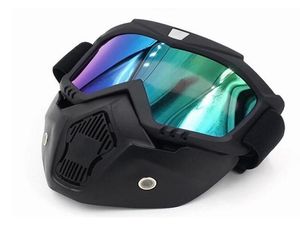 Motorcycle Face Mask Docuable Casque de conduite modulaire Motorbike Shield Open Face Masks Pertector 922222014