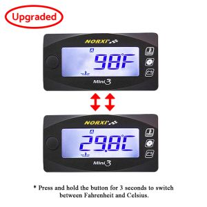 Motorfiets fahrenheit cilinder temperatuurspanningstijd norxi voor yamxha nmax xmax tmax mini3 led digitale display -meter