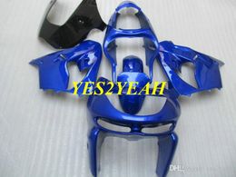 Motorfiets-kuiken Body Kit voor Kawasaki Ninja ZX6R 636 98 99 ZX 6R 1998 1999 ABS Blue Backings Carrosserie + Geschenken KP11