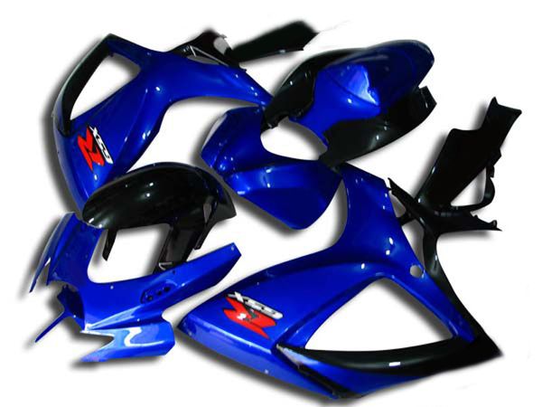 Kit de carrosserie de carénage de moto pour 2006 2007 SUZUKI GSXR600 750 GSXR 600 Carrosserie GSXR750 K6 06 07 ensemble de carénages bleu noir MN07