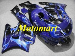 Motorfiets Fairing Kit voor HONDA CBR600F3 97 98 CBR 600 F3 1997 1998 ABS BLAUWE VLAMPEN PAARSE VALEN SET + GIFTEN HH05