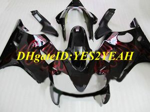 Kit de carénage de moto pour Honda CBR600F4I 04 05 06 07 CBR600 F4I 2004 2007 Ensemble de carénages ABS rouge flammes noir + cadeaux HY75