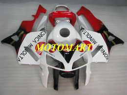 Kit de carenado de motocicleta para HONDA CBR600RR F5 05 06 CBR600 RR CBR 600RR 2005 2006 ABS Rojo blanco negro Carenados set + regalos HB19