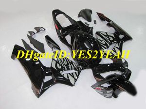 Motorfiets Fairing Kit voor HONDA CBR600RR 03 04 CBR 600RR F5 2003 2004 05 CBR600 ABS Vlammen Zilver Zwarte Backings Set + Geschenken HG41