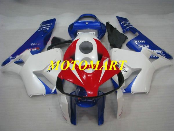 Kit de carénage de moto pour HONDA CBR600RR F5 05 06 CBR600 RR CBR 600RR 2005 2006 Ensemble de carénages ABS rouge blanc bleu + cadeaux HB21