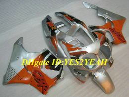 Motorfiets-kit voor HONDA CBR900RR 893 91 92 93 94 95 CBR900 RR 1991 1995 ABS Silver Orange Backsets Set + Gifts HB07