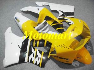 Kit de carénage de moto pour HONDA CBR900RR 919 98 99 CBR 900RR 1998 1999 Ensemble de carénages ABS blanc jaune + cadeaux HC06