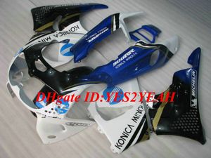Kit de carénage de moto pour Honda CBR900RR 893 96 97 CBR 900RR CBR900 1996 1997, ensemble de carénages ABS blanc bleu + cadeaux HX07