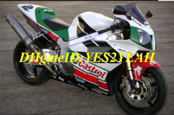 Kit de carenado de motocicleta para Honda VFR1000RR 00 01 04 06 VFR 1000 SP1 2000 2006 Juego de carenados blanco nuevo verde rojo + regalos HW18