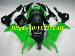 Motorfiets Fairing Kit voor Kawasaki Ninja ZX10R 08 09 ZX 10R 2009 2009 Top Green Black Backings Set + 7 Gifts KQ02