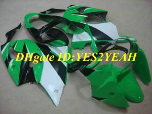 Motorfiets Fairing Kit voor Kawasaki Ninja ZX6R 636 00 01 02 ZX 6R 2000 2001 2002 ABS Groene witte vogels Set + geschenken KH07