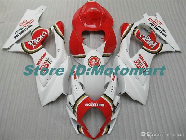 Kit de carenado de motocicleta para SUZUKI GSXR1000 K7 07 08 GSXR 1000 2007 2008 ABS rojo blanco carenados set + regalos SBC62