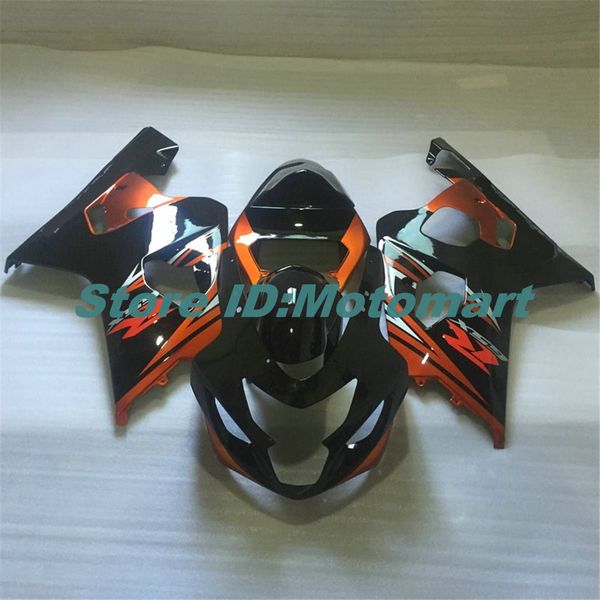 Kit de carénage moto pour SUZUKI GSXR600 750 K4 04 05 GSXR 600 GSXR 750 2004 2005 ensemble de carénages noir orange SF114