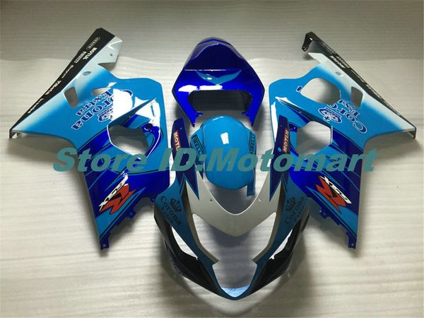 Kit de carénage de moto pour SUZUKI GSXR600 750 K4 04 05 GSXR 600 GSXR 750 2004 2005 ensemble de carénages bleu foncé bleu SF113