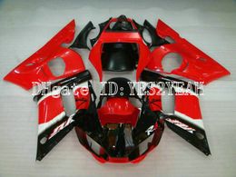 Motorfiets-kachelset voor Yamaha YZFR6 98 99 00 02 YZF R6 1998 2002 YZF600 ABS Hete rode zwarte backsets Set + geschenken YM12