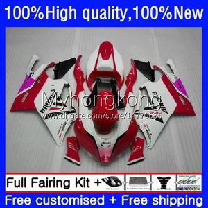 Carenados de motocicleta para Aprilia RSV 1000 R 1000R RSV1000R Mille RV60 Cowling 9No.25 RSV-1000 RSV1000 R Red white blk RR 03 04 05 06 RSV1000RR 2003 2004 2005 2006 Body Kit