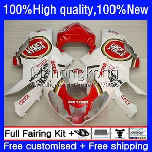 Carénages de moto pour Aprilia RSV 1000 R 1000R RSV1000R Mille RV60 Cowling 9No.28 Lucky Strike RSV-1000 RSV1000 R RR 03 04 05 06 RSV1000RR 2003 2004 2005 2006 Kit carrosserie