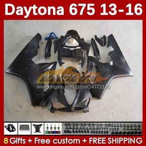Motorfietsbeurs voor Daytona 675 675R 2013-2016 Bodywerk 166No.13 Daytona675 13 14 15 16 Body Daytona 675 R 2013 2014 2015 2015 2015 OEM Moto Moto Fairing Kit Matte Black Full
