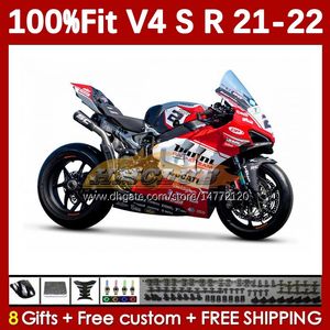 Motorfietsbeurten voor Ducati Street Fighter Panigale V 4 V4 S R V4S V4R 2018-2022 Carrosserie 167No.28 V4-S V4-R 21 22 V-4S V-4R 2021 2022 Spuitgietlichaam Rode Barm