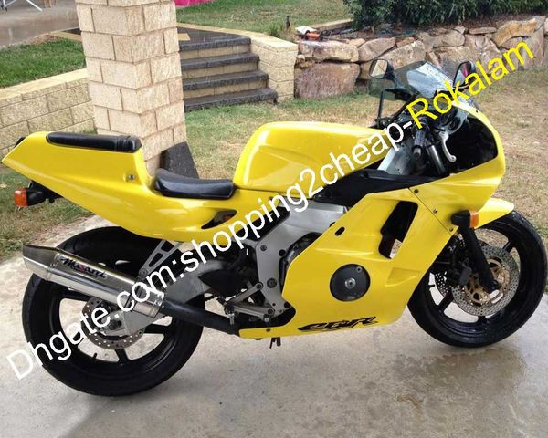 Carenados de motocicleta para Honda Part CBR250RR MC22 MC 22 CBR 250RR Juego de carenado amarillo 1990 1991 1992 1993 1994 (moldeo por inyección)