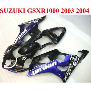 Carénages de moto pour SUZUKI GSXR 1000 K3 k4 2003 2004 bleu noir GSXR1000 03 04 kit de carénage ABS BP7