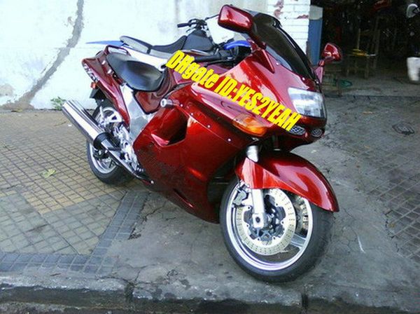 Kit de carenados de motocicleta para KAWASAKI Ninja ZZR1100 93 94 98 99 00 01 Carrocería ZX11 1993 2001 ZZR1100D Juego de carenado rojo + 7 regalos ZD88