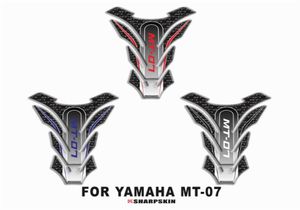 Motorfiets visbeen stickers kleur decoratieve stickers body brandstoftankbeveiligingskussen voor yamaha mt077710147