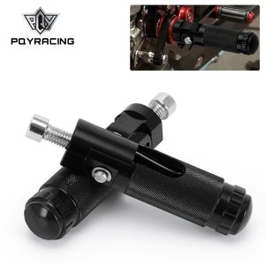 Motorcycle Footpegs CNC Aluminum Motor Bike Universal Folding Footrests Foot Pegs Premium Rear Foot Pedals Frepose Pieds Moto PQY-SC16BK