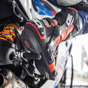 Calzado de motocicleta Zapatos de montar auténticos Botas de ciclismo italianas Sidi Botas todoterreno de tracción Goretex Botas de carreras anticaída multifuncionales para motocicleta HBA7