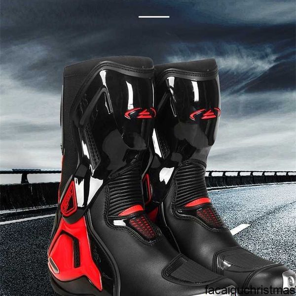 Calzado de moto Zapatos de montar auténticos BENKIA Botas de montar y carreras de motos Coche deportivo competitivo Botas de moto todoterreno Four Seasons Universal HBI3