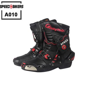 Chaussures de moto Riding Tribe Microfiber bottes de moto en faux cuir professionnel Racing Moto Boot haute qualité Moto A0215u