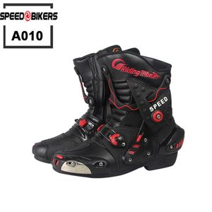 Chaussures de moto Riding Tribe Microfiber bottes de moto en faux cuir professionnel Racing Moto Boot haute qualité Moto A0291Q