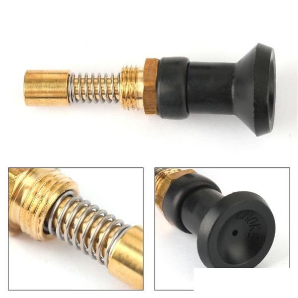 Sistema de combustible de motocicleta Carburador Pl Up Choke Plunger Perilla de arranque para Mikuni Vm Tm38 Vm29 / 47 Conjunto de botones Drop Delivery Automóvil Otga0